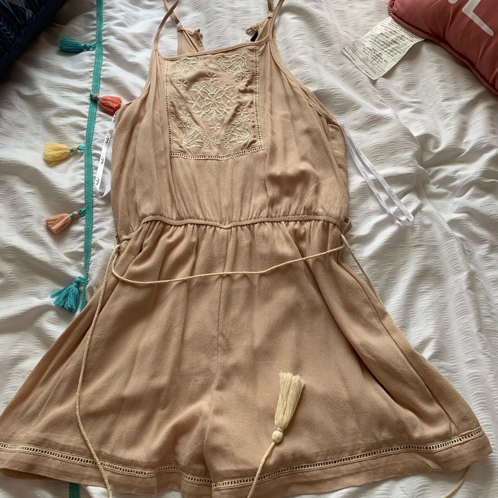 Cute nude romper